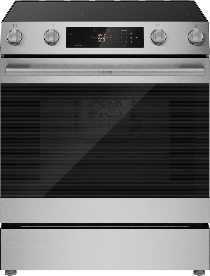 Bosch 300 Series 5.8 Cu Ft Electric Single Oven Range - Stainless Steel