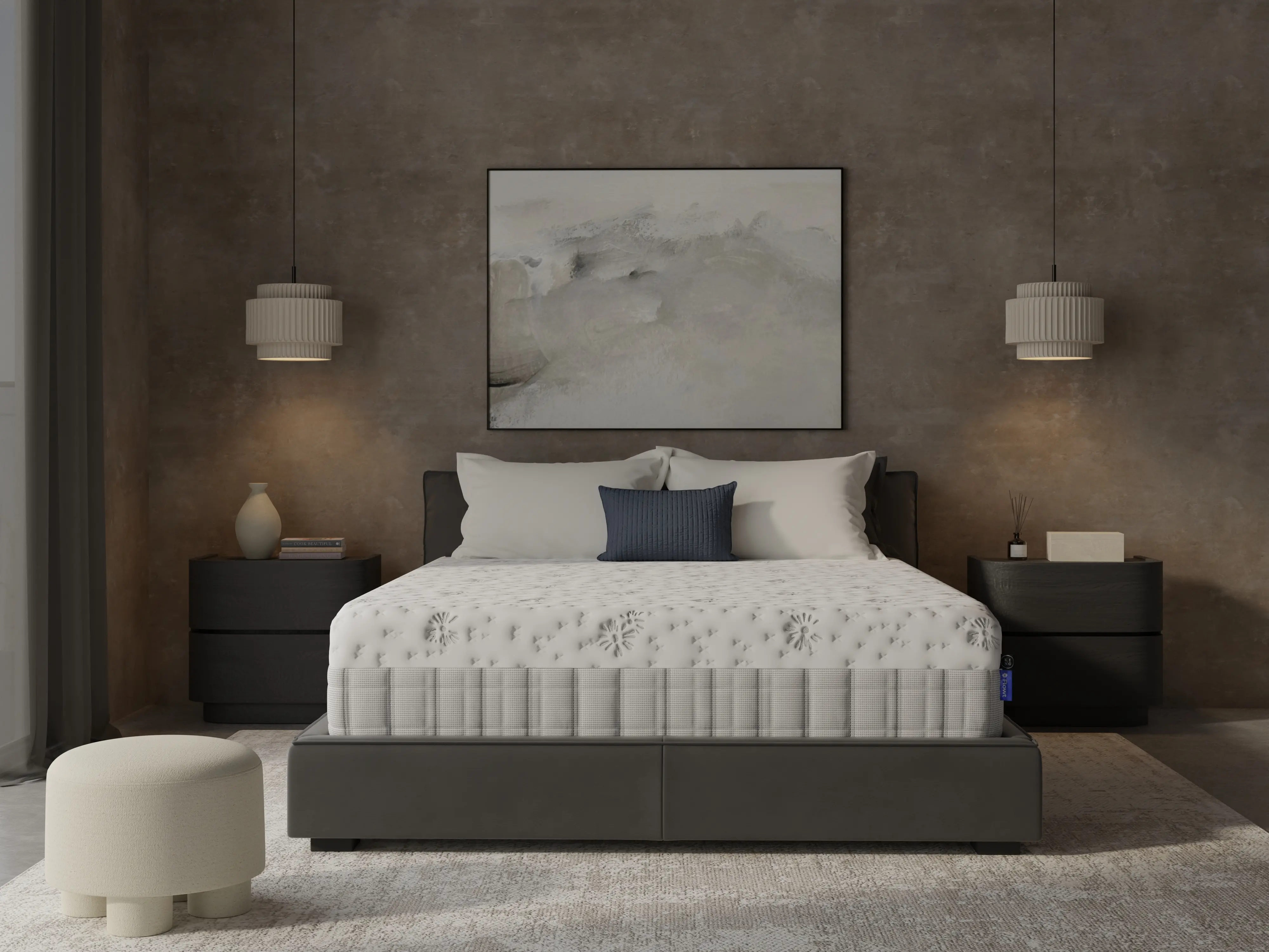 8651KK-1050 King Koil Flowt Kai Medium HypurGel Hybrid Queen Mattress-4