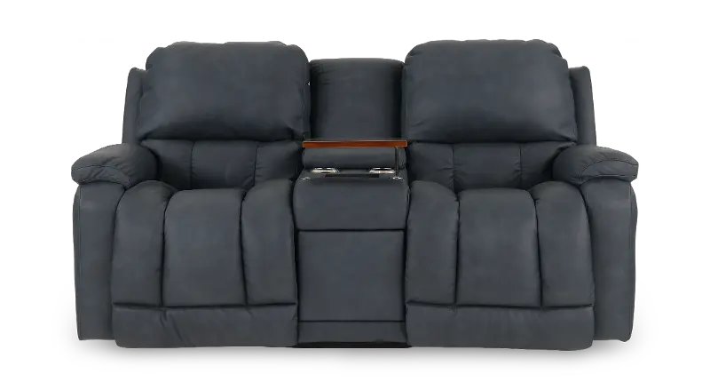 Greyson Blue Power Reclining Loveseat with Headrest and Lumbar
