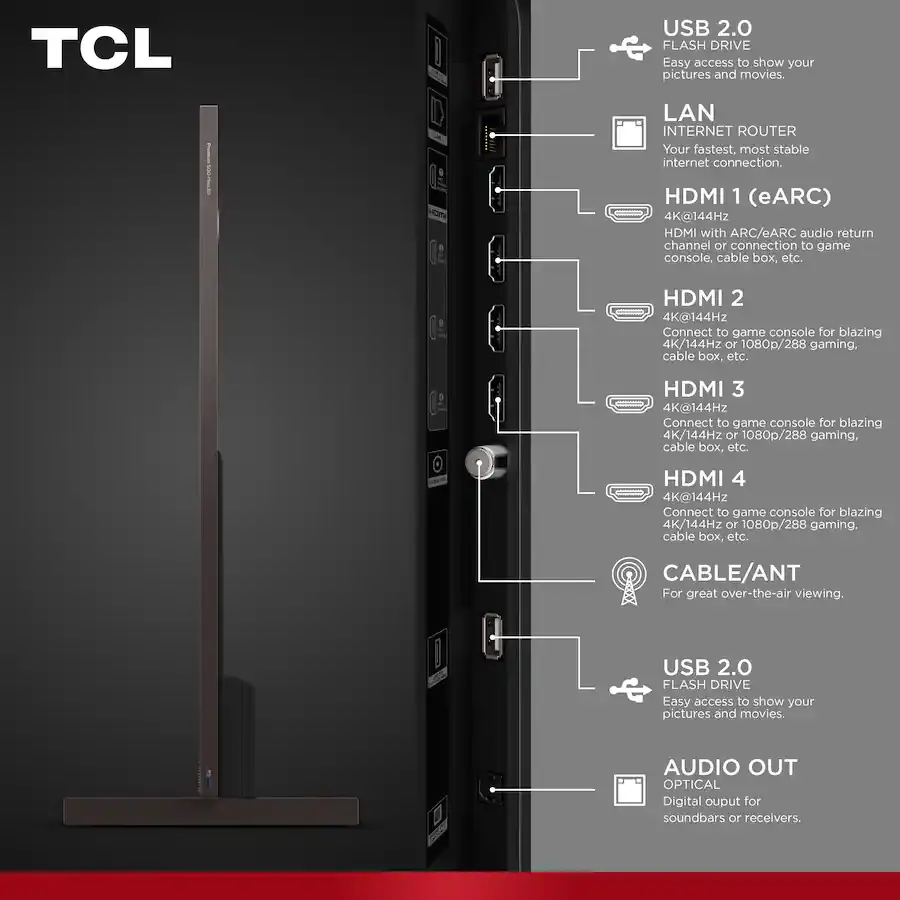 75X11L TCL X11L 75 Class 4K UHD HDR SQD-Mini LED Smart TV-20