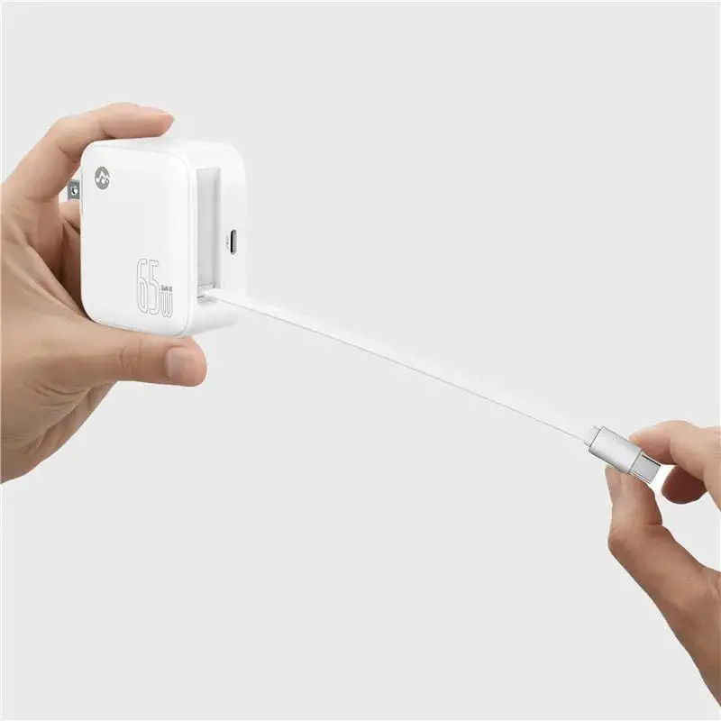 Rockstone White Retractable Foldable Wall Charger-6