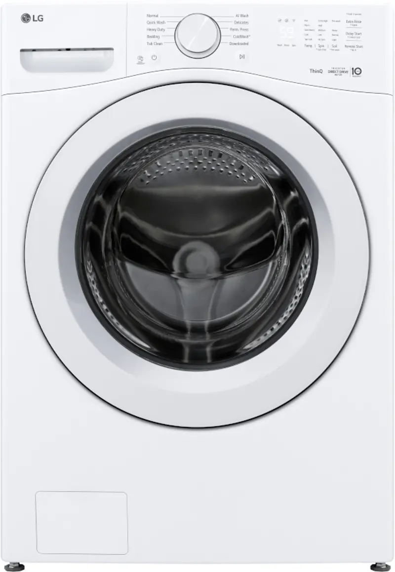 LG 4.5 Cu Ft Front Load Washer - White