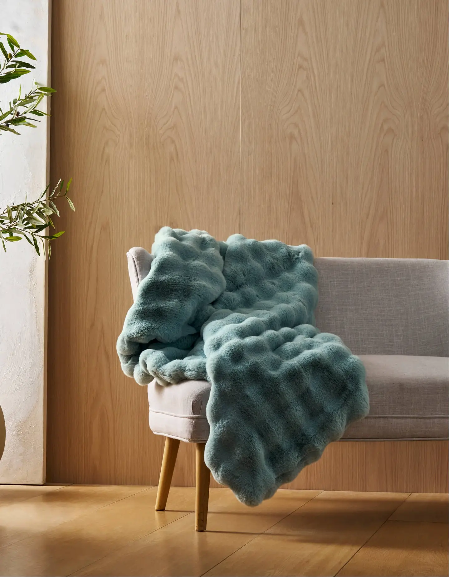 Bubble Cuddle Blue Blanket-2