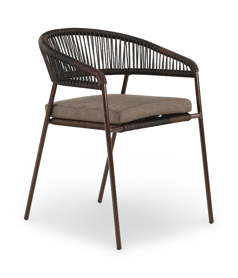 Skye Brown Patio Dining Chair