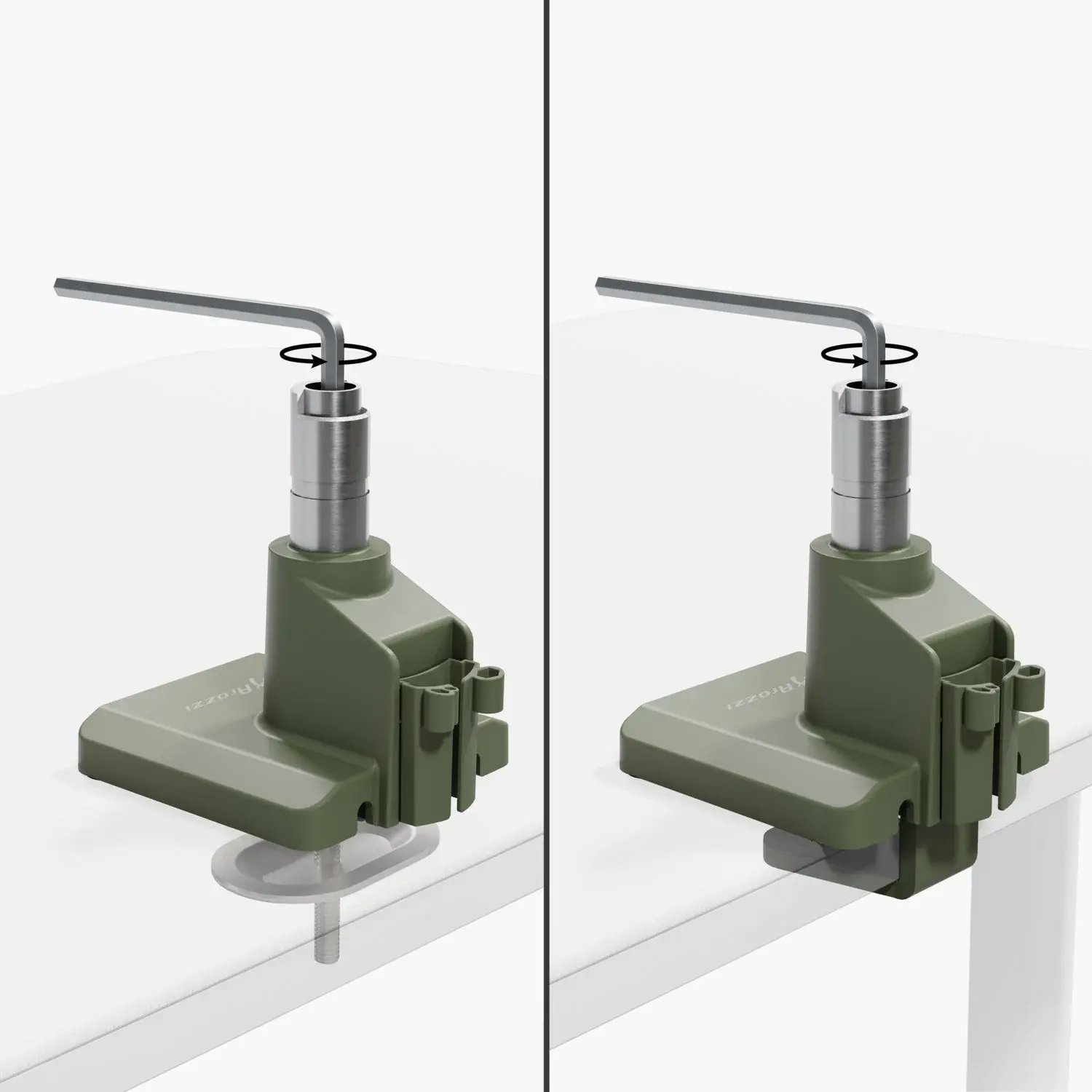 AZ-ALZARE-NEO-FST Arozzi Alzare Neo Forest Green Single Gas Spring Monitor Arm-8