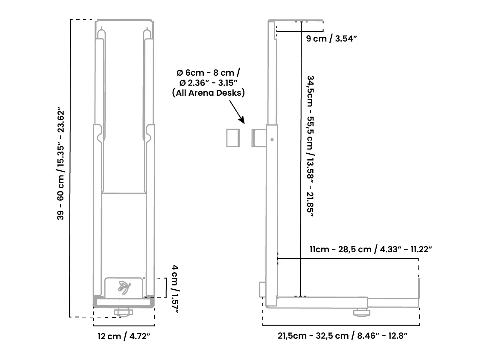 AZ-PCMOUNT-PNK Arozzi Arena Pink PC Mount-3