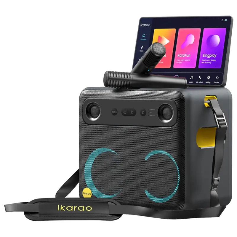 Ikarao Break X2 Portable Karaoke Machine with Screen