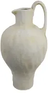 Earthy Tone Neutral Vase with Handle