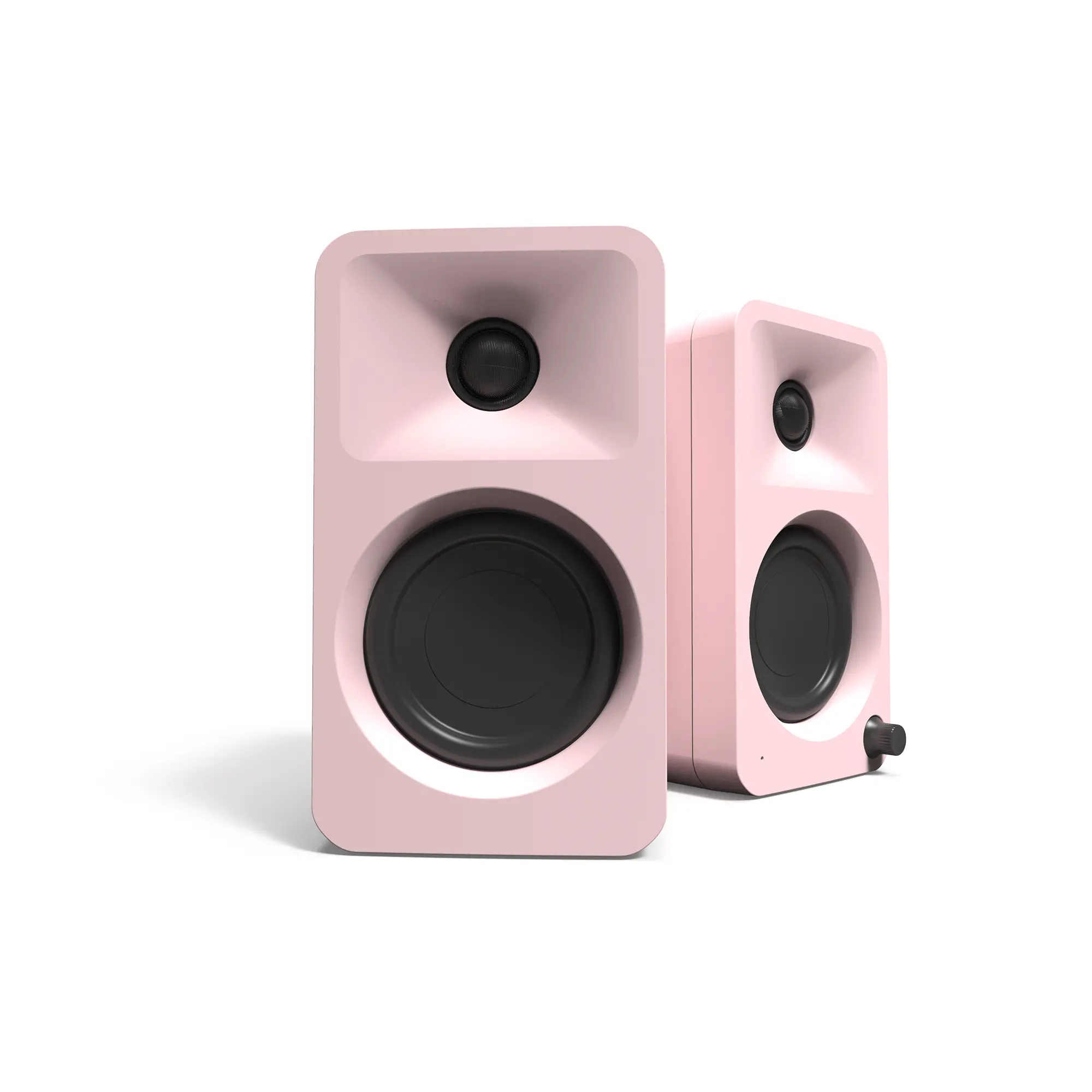 Kanto ORA Bluetooth Desktop Speakers - Pink, Set of 2-2
