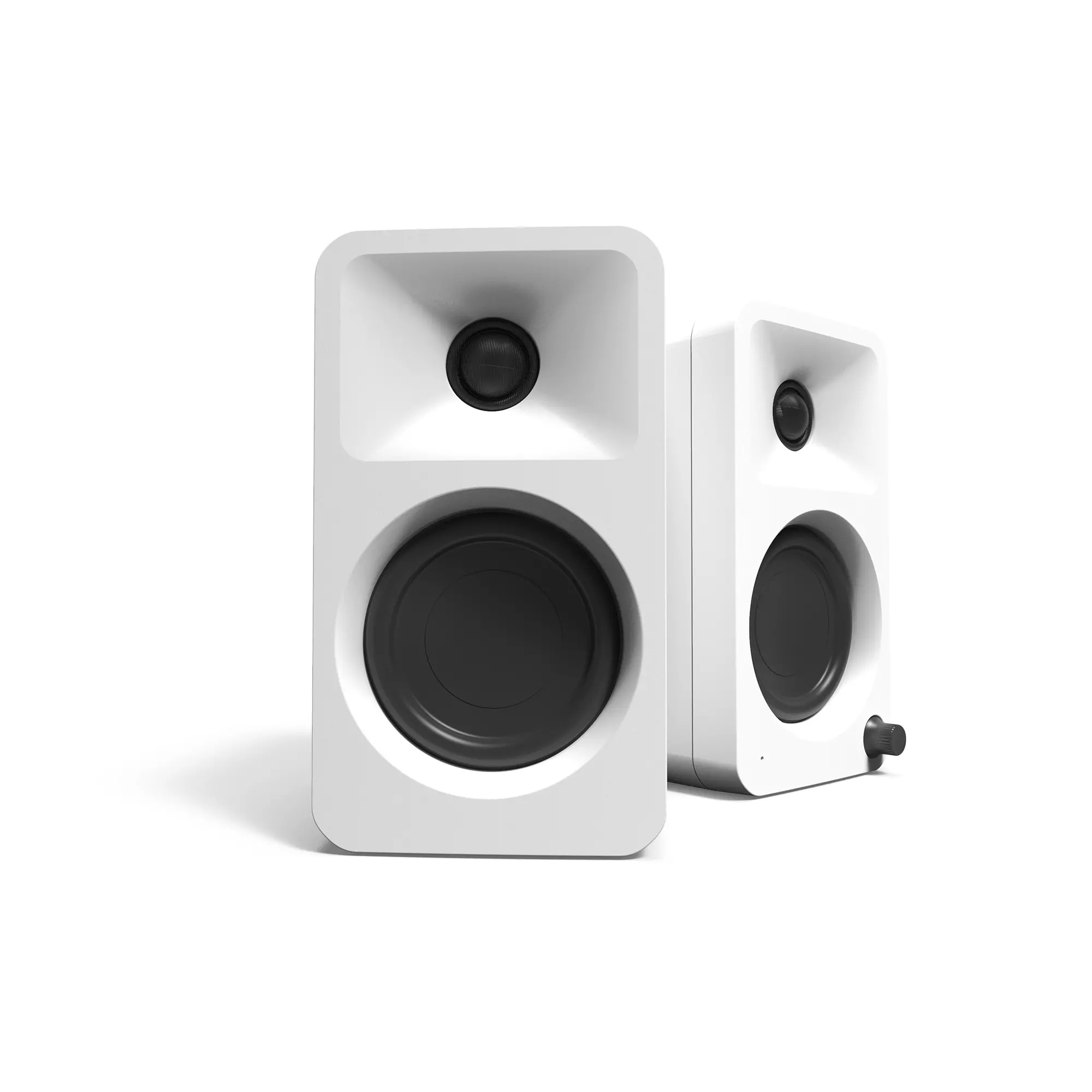 Kanto ORA Bluetooth Desktop Speakers - White, Set of 2-1