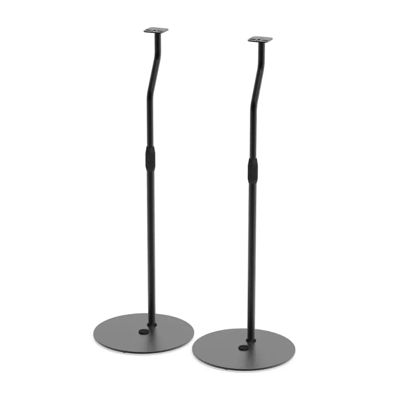 Kanto Universal Height Adjustable Speaker Stands for Satellites up to 9 lbs - Black Set of 2