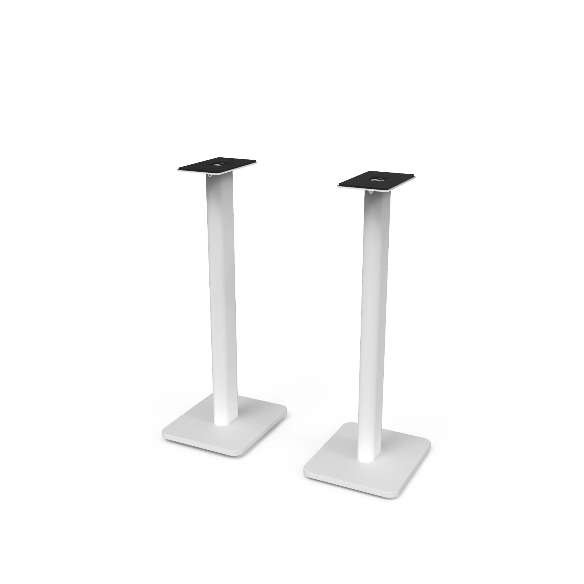 Kanto 26 Bookshelf Speaker Swiveling Floor Stands - White, Set of 2-3