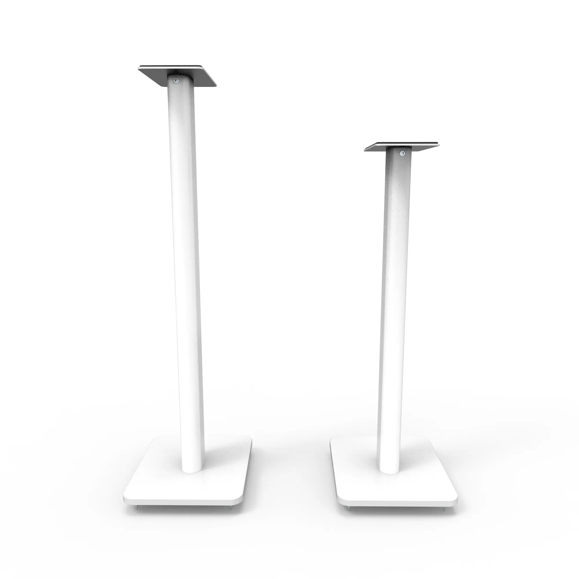 Kanto 26 Bookshelf Speaker Swiveling Floor Stands - White, Set of 2-4
