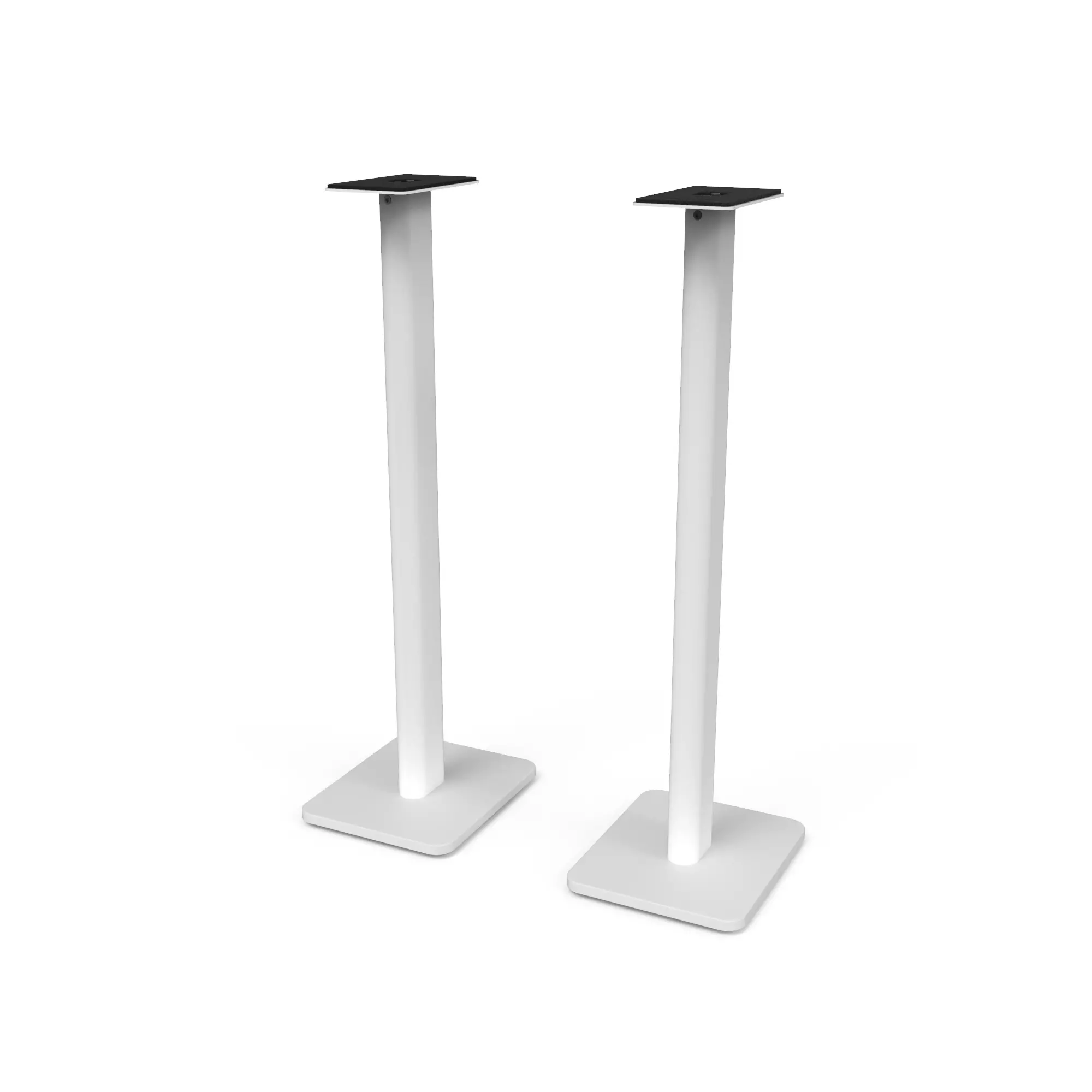 Kanto 32 Bookshelf Speaker Swiveling Floor Stands - White, Set of 2-3