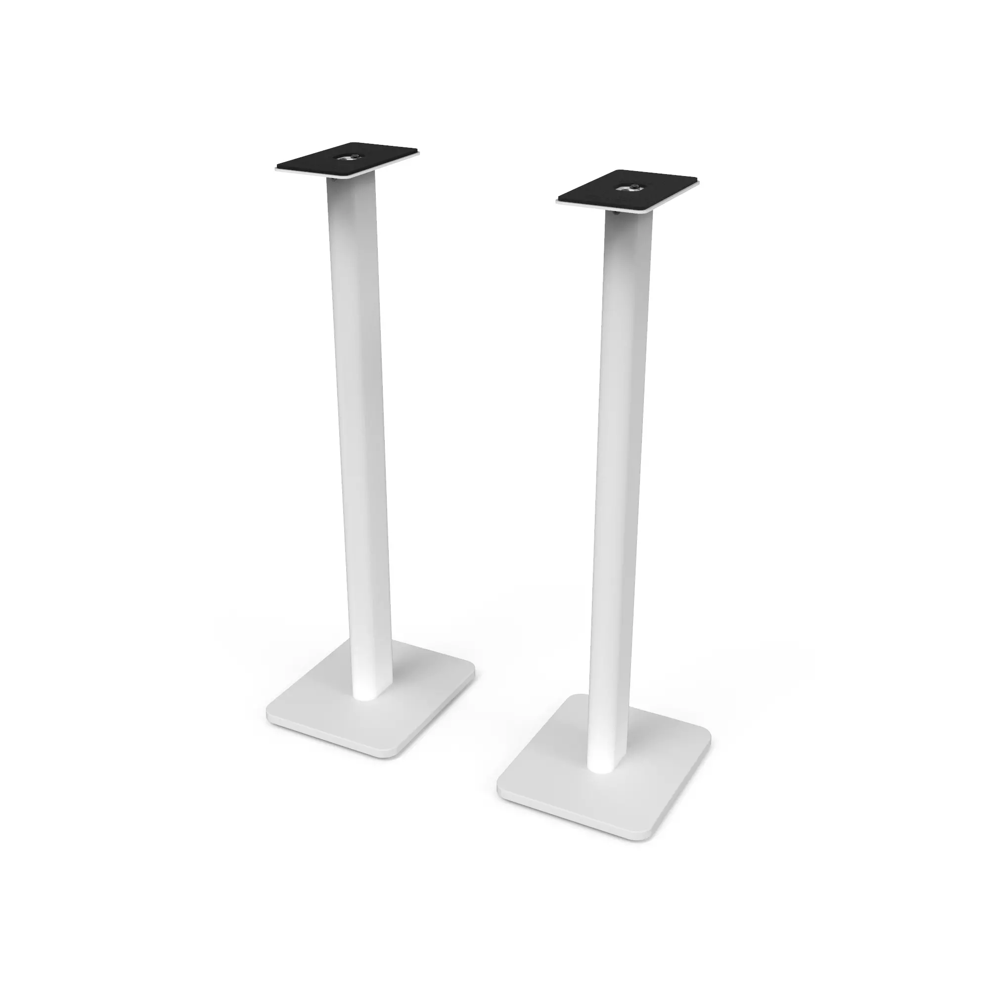 Kanto 32 Bookshelf Speaker Swiveling Floor Stands - White, Set of 2-4