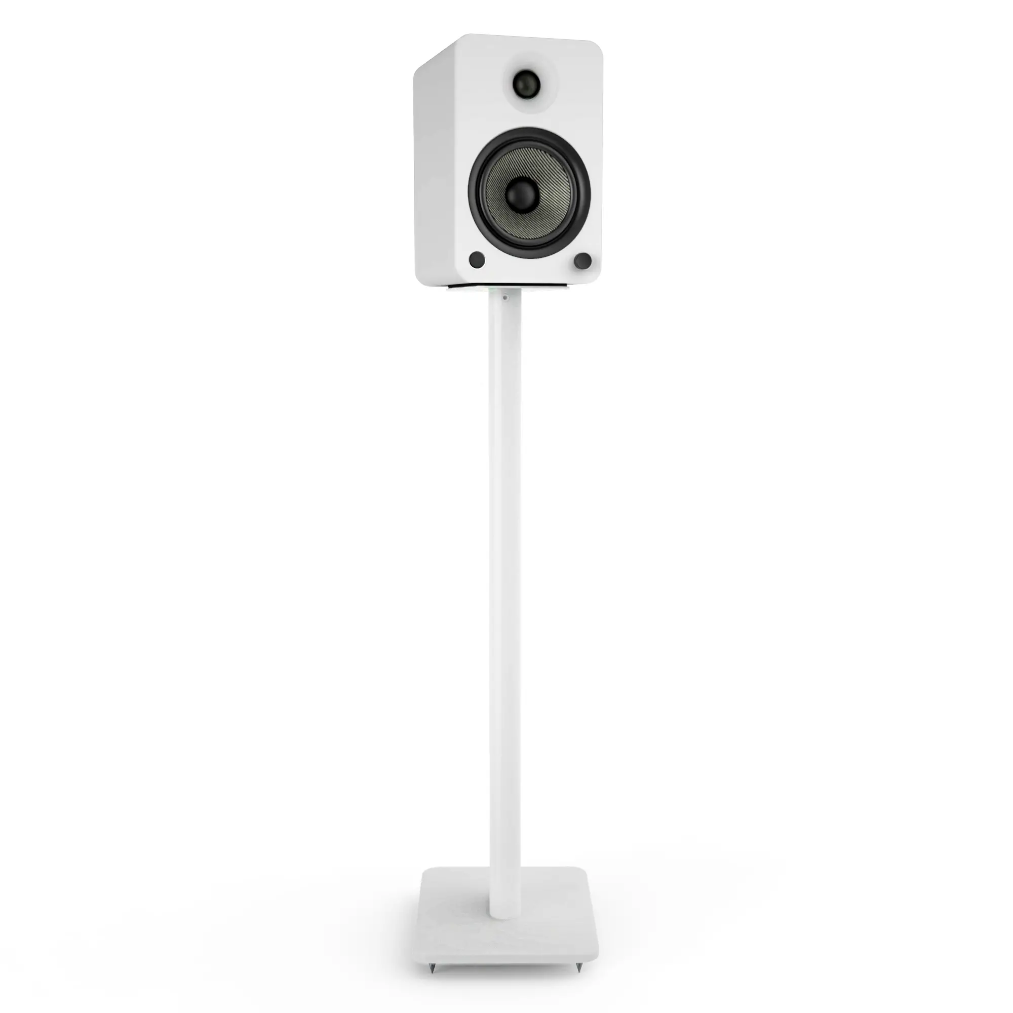 Kanto 32 Bookshelf Speaker Swiveling Floor Stands - White, Set of 2-5