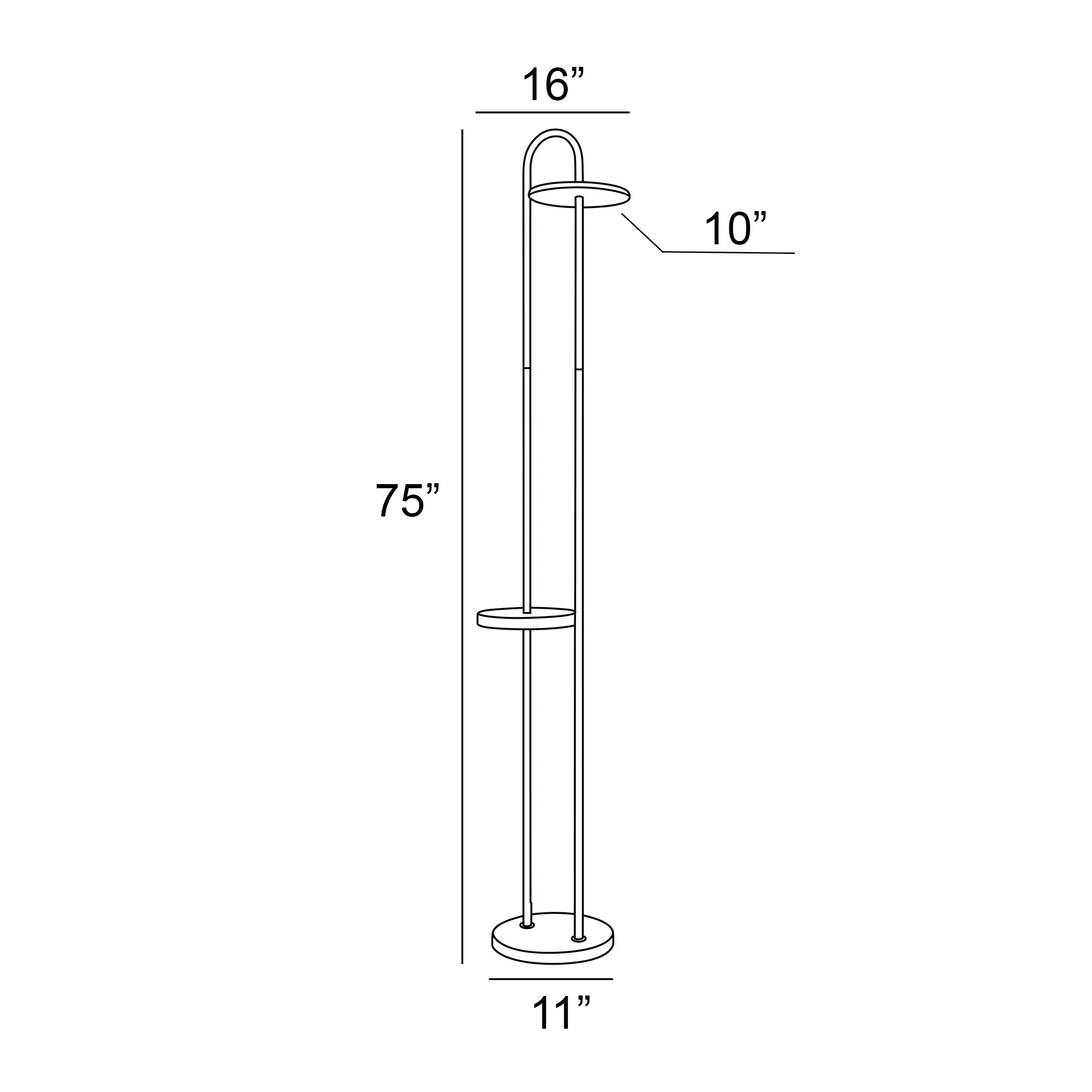 Wonda Black Floor Lamp-3