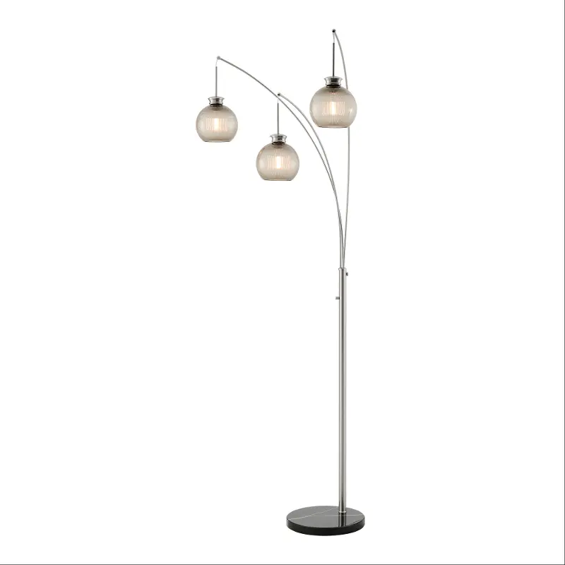 Philis Brushed Nickle Floor Lamp