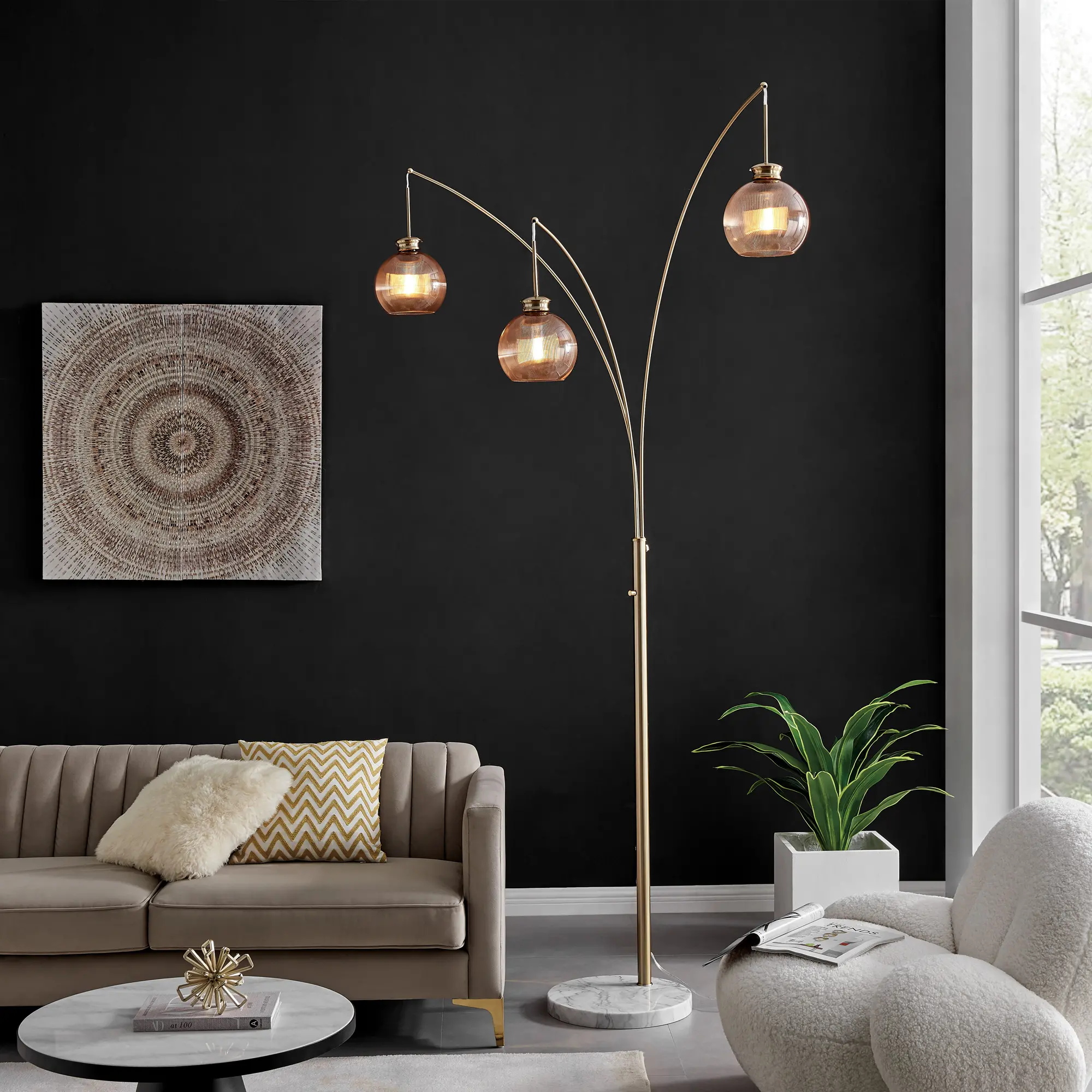 Philis Gold Floor Lamp-2