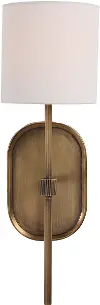 Peonia Antique Brass Wall Sconce