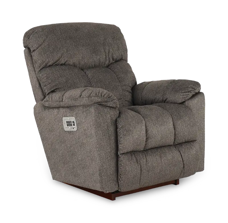 Morrison Silver Power Rocker Recliner with Headrest and Lumbar