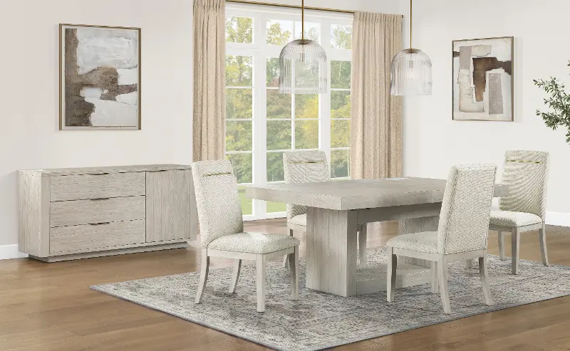 Garland Sand 5-Piece Dining Set with Extendable Table