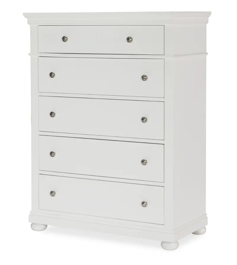 Canterbury Natural White 5-Drawer Chest