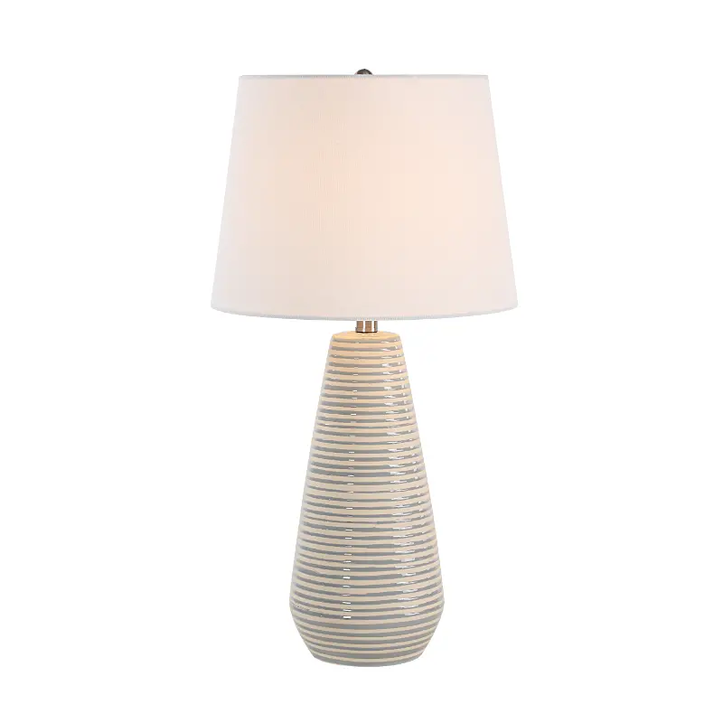 Pera Ceramic Gray Table Lamp