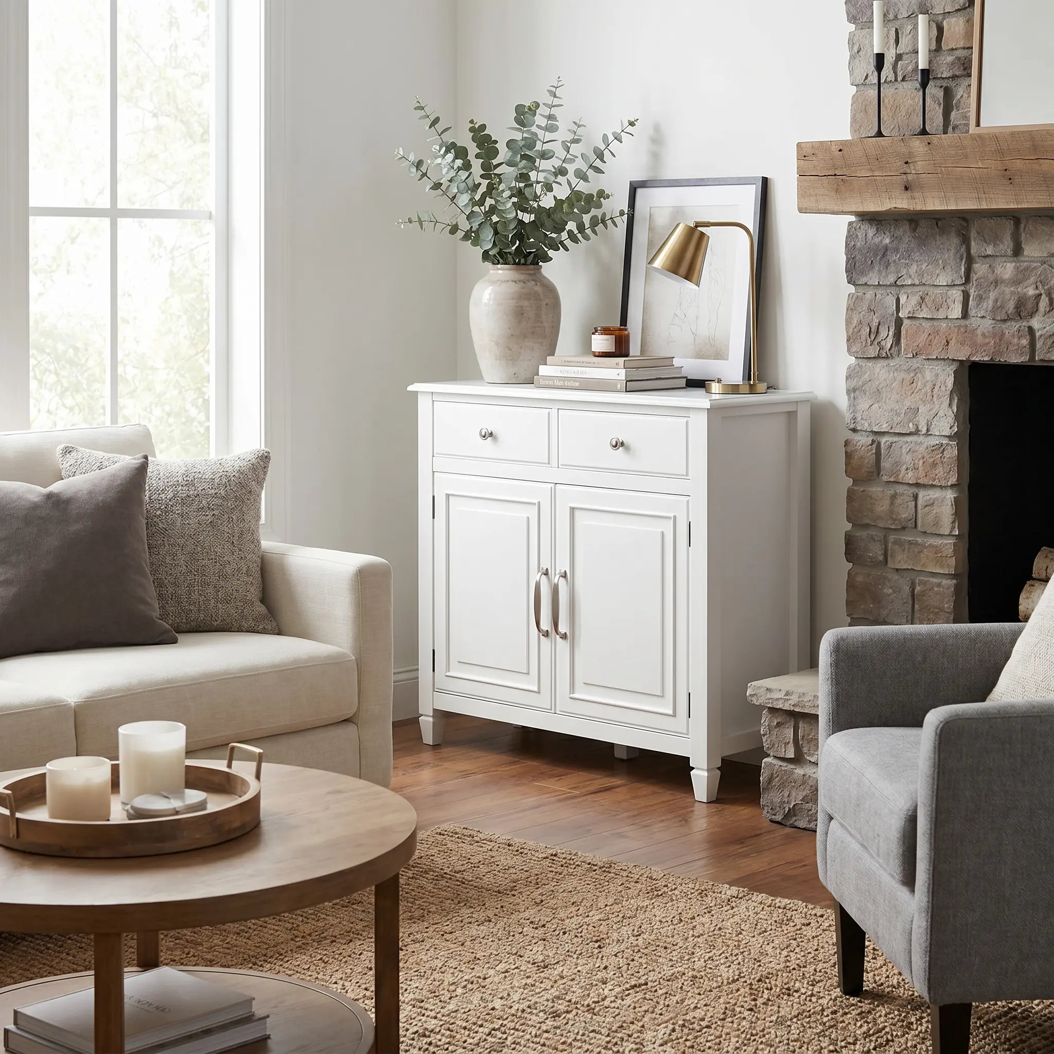 Danforth White Entryway Storage Cabinet-3
