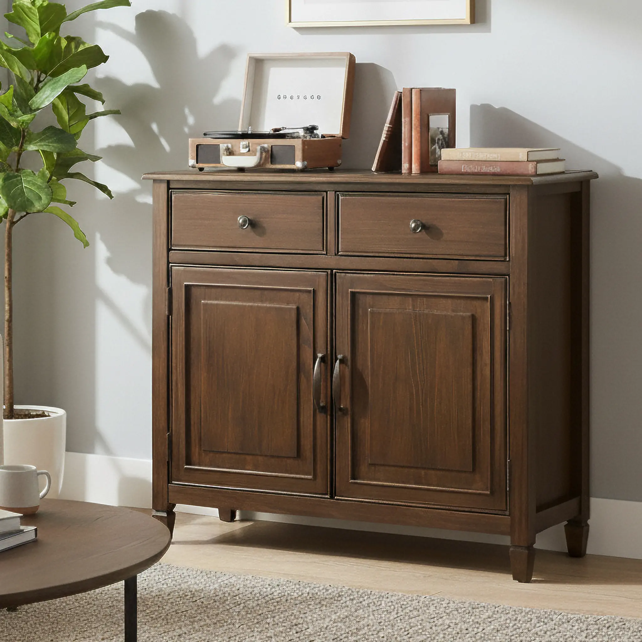 Danforth Acorn Brown Entryway Storage Cabinet-2