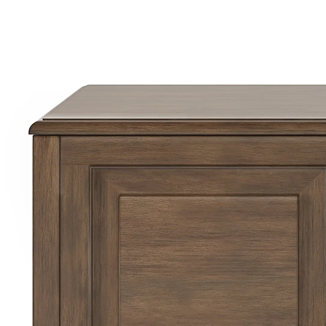 Danforth Weathered Brown Storage Bench Trunk-4