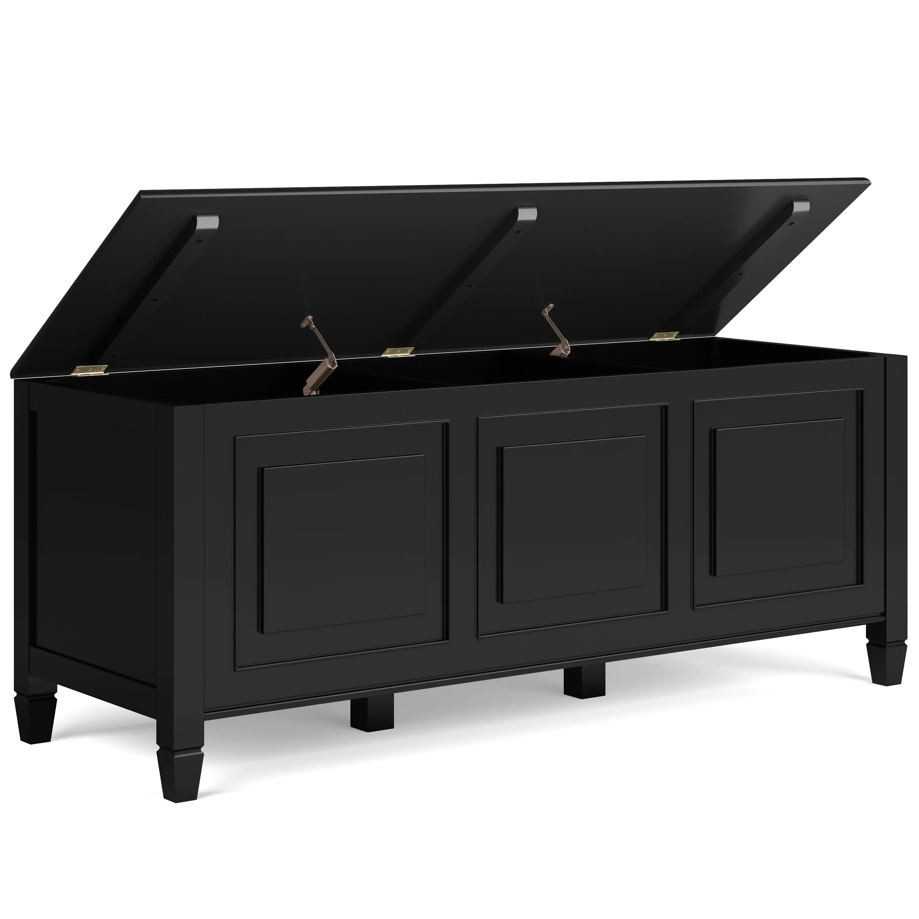 Danforth Ebony Black Storage Bench Trunk-3
