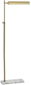 Gold and White Marble Floor Lamp
