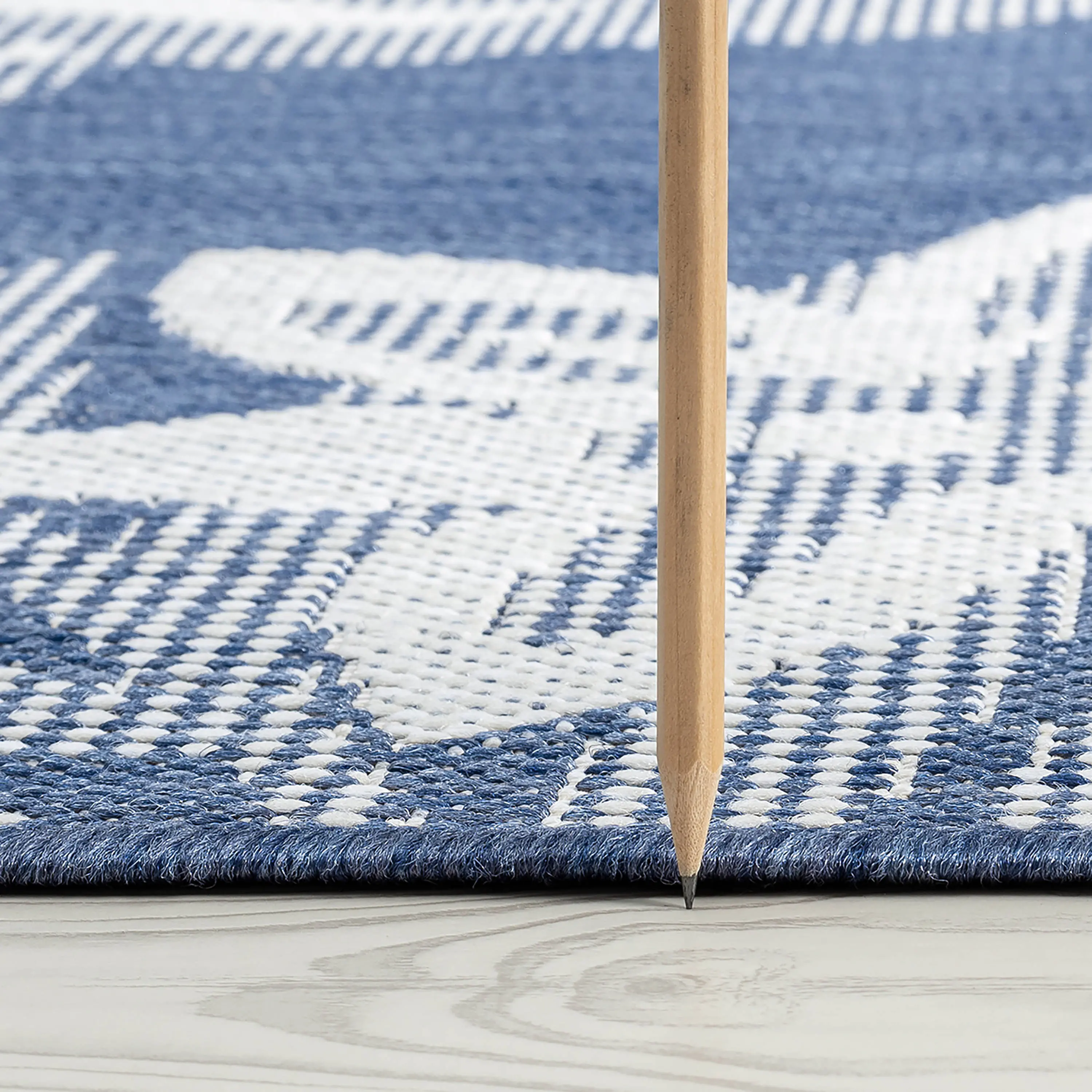 ECO1702 9X12 Edda Blue Floral 9 x 12 Indoor-Outdoor Area Rug-7