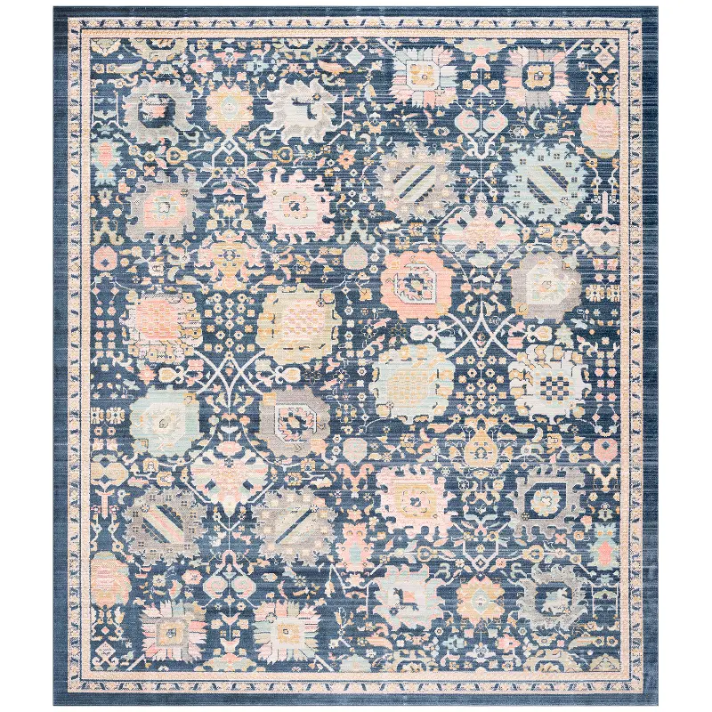 Alyssa 8 x 10 Navy Blue Area Rug