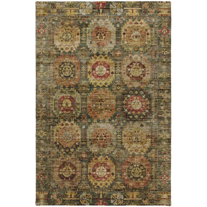 Silk Road 9 x 12 Fern Green Area Rug
