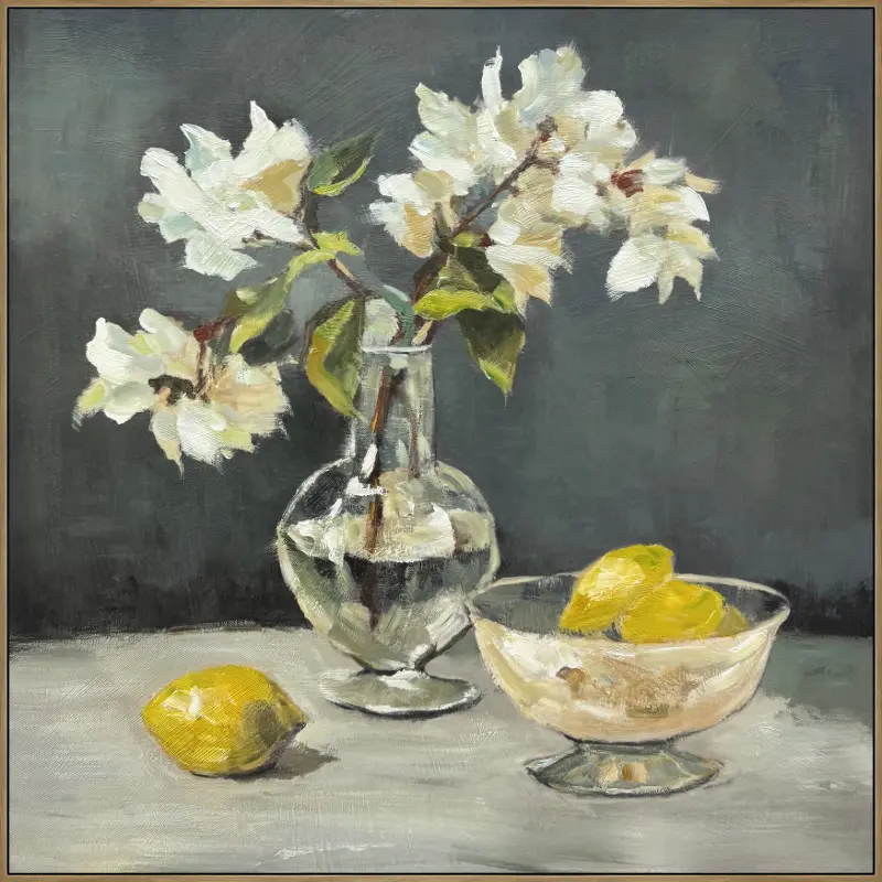 Citrus Still Canvas Floating Frame