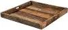 Carson Large Brown Wood Tray