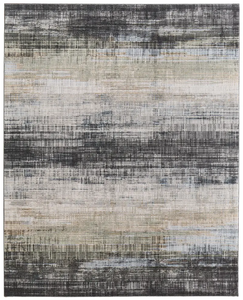 Greenwich 8 x 10 Green and Black Area Rug