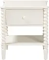267-14628-RCW Rimona White End Table with Bobbin Legs