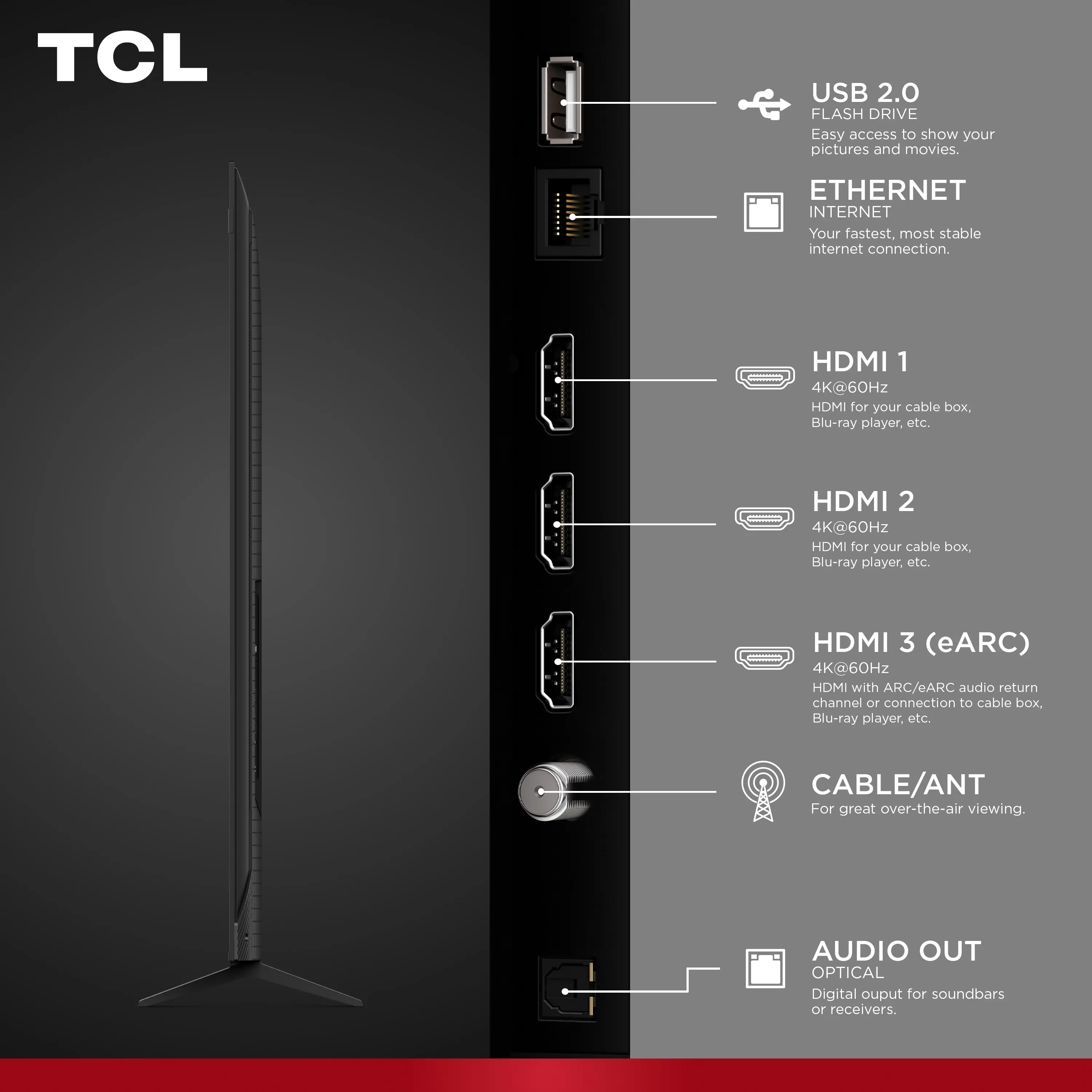 75Q6LR TCL 75 Class Q6LR Series 4K UHD HDR QLED Smart Roku TV-18