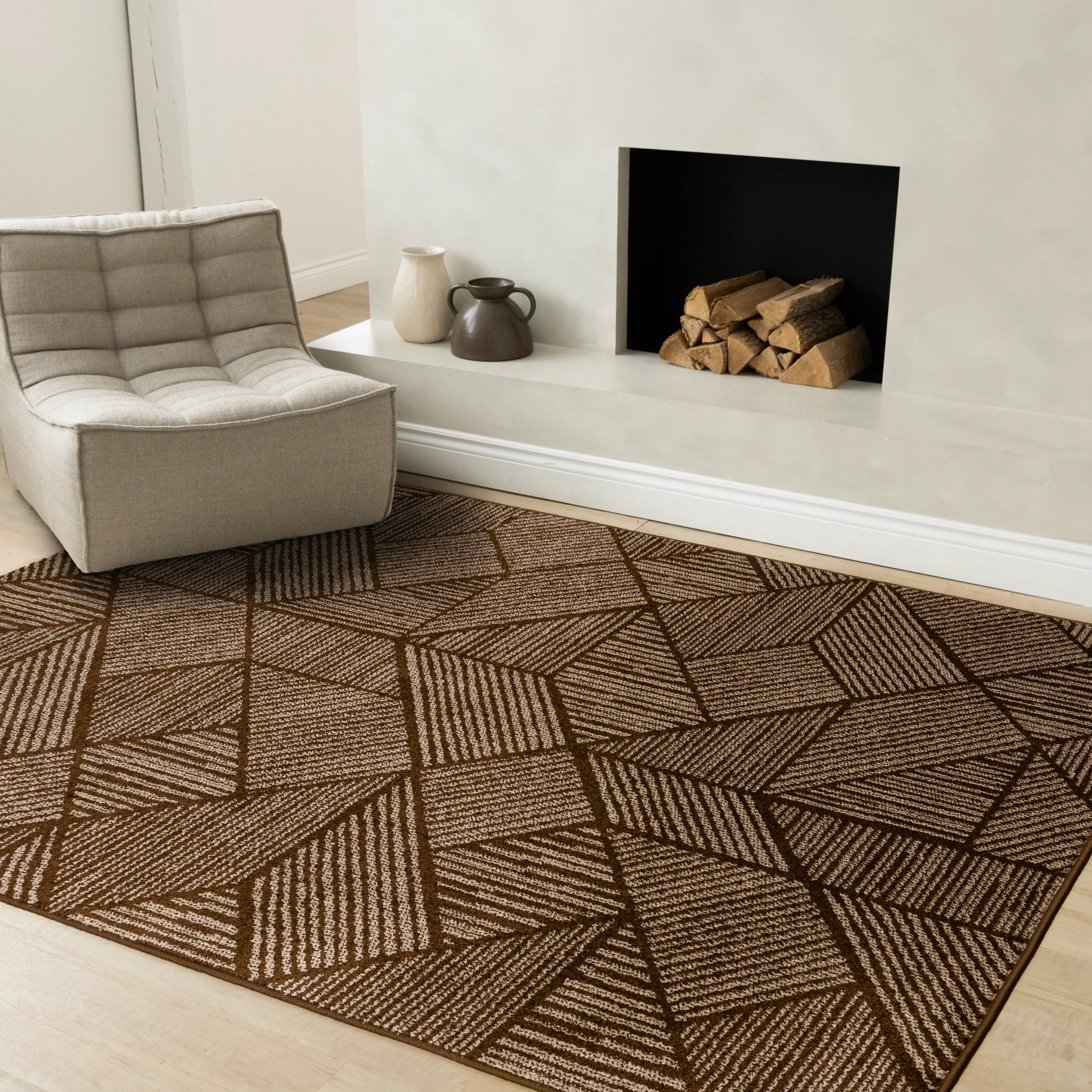 16202-320 160230 Century 5 x 8 Brown Area Rug-10