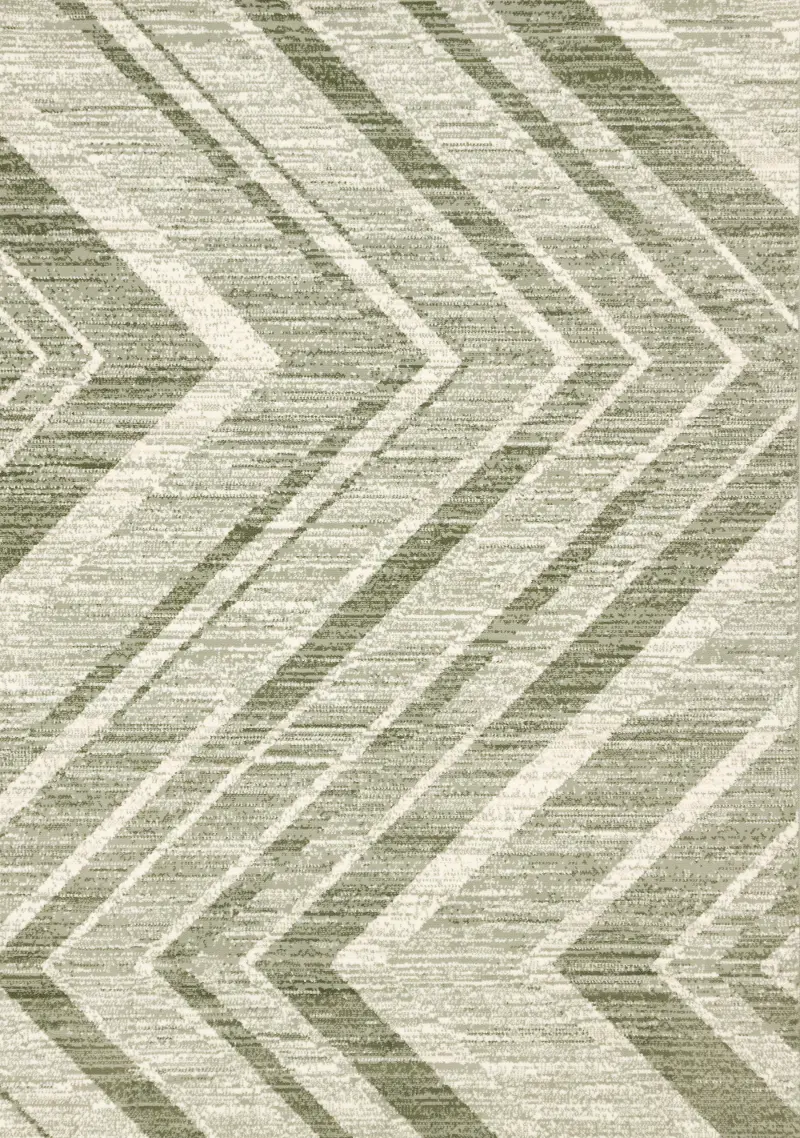 Faira 5 x 7 Distressed Green Area Rug