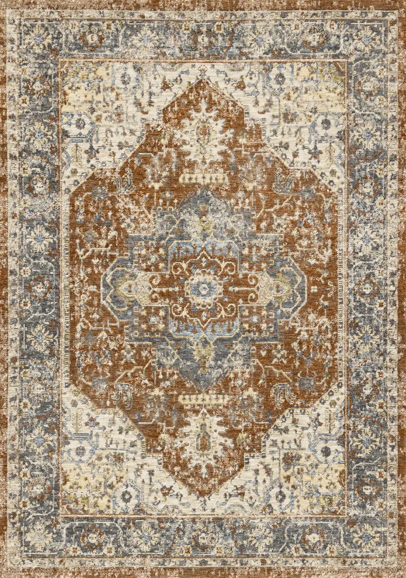 Milo 5 x 8 Orange Are Rug
