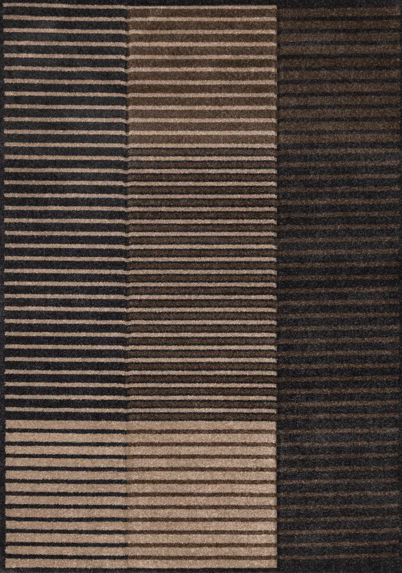 Modan 8 x 11 Beige and Brown Area Rug