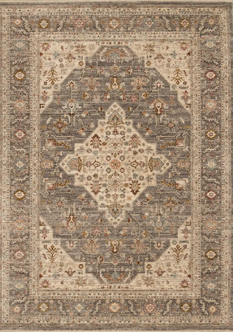 Monarch 5 x 8 Grey Area Rug