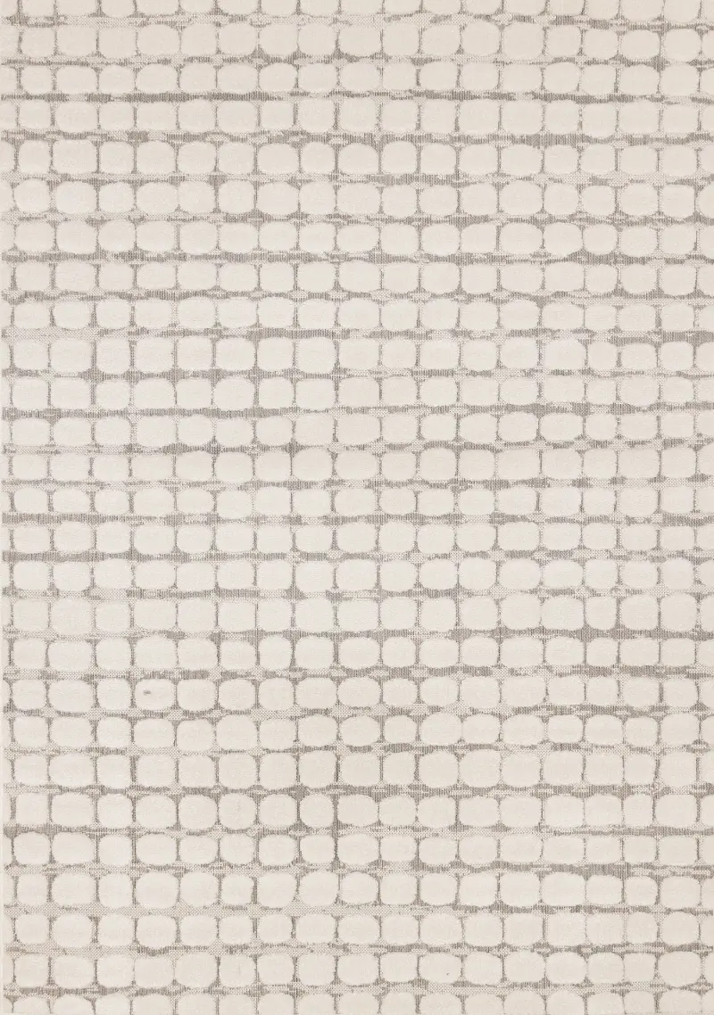 Oskar 5 x 8 White Area Rug