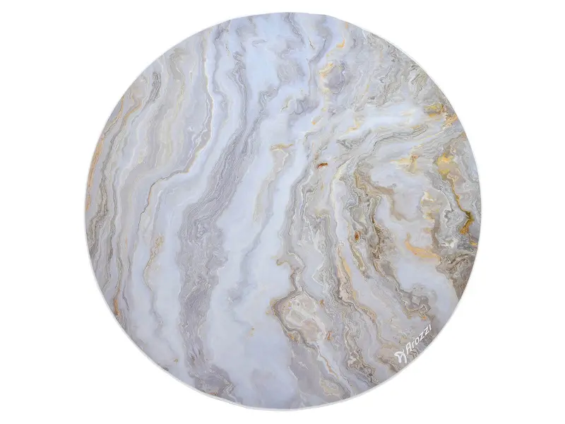 Arozzi Zona White Marble Round Floor Pad
