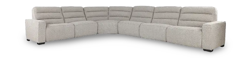 Gellar Birch Gray 6-Piece Power Reclining Sectional