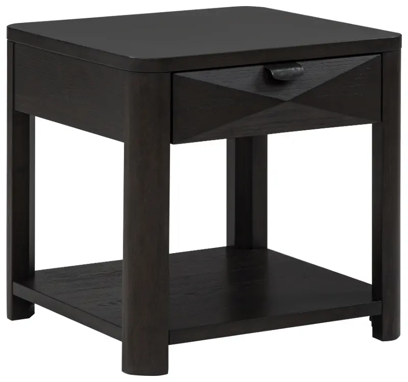Ember Coffee Brown End Table
